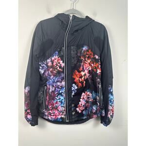 Lululemon Get Up And Glow Jacket Floral Print Size 8 EUC